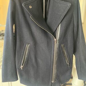 GAP Black Jacket with Zipper Detail